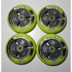 Matter Juice F3 105mm & 110mm All-Round Inline Skate Wheels Green Set of 8